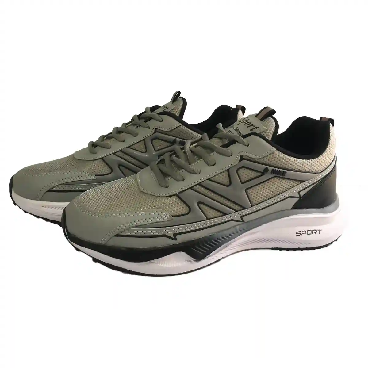 کفش کتونی اسپرت مردانه مدل نایک new amr طوسی سفید کد 190